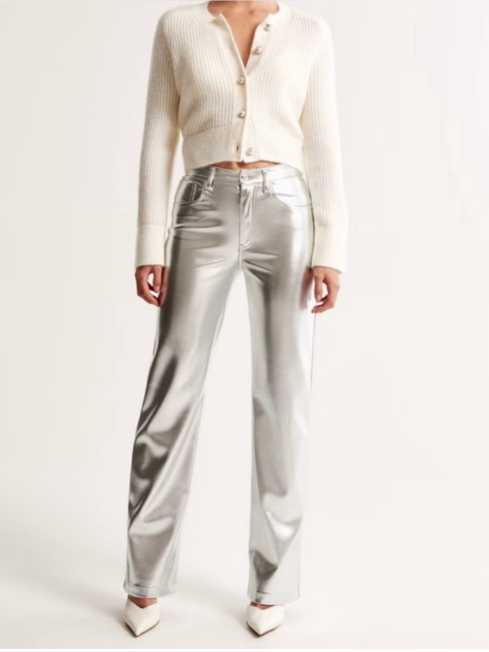 Abercrombie & Fitch Silver 90’s Relaxed High Rise (NWT)